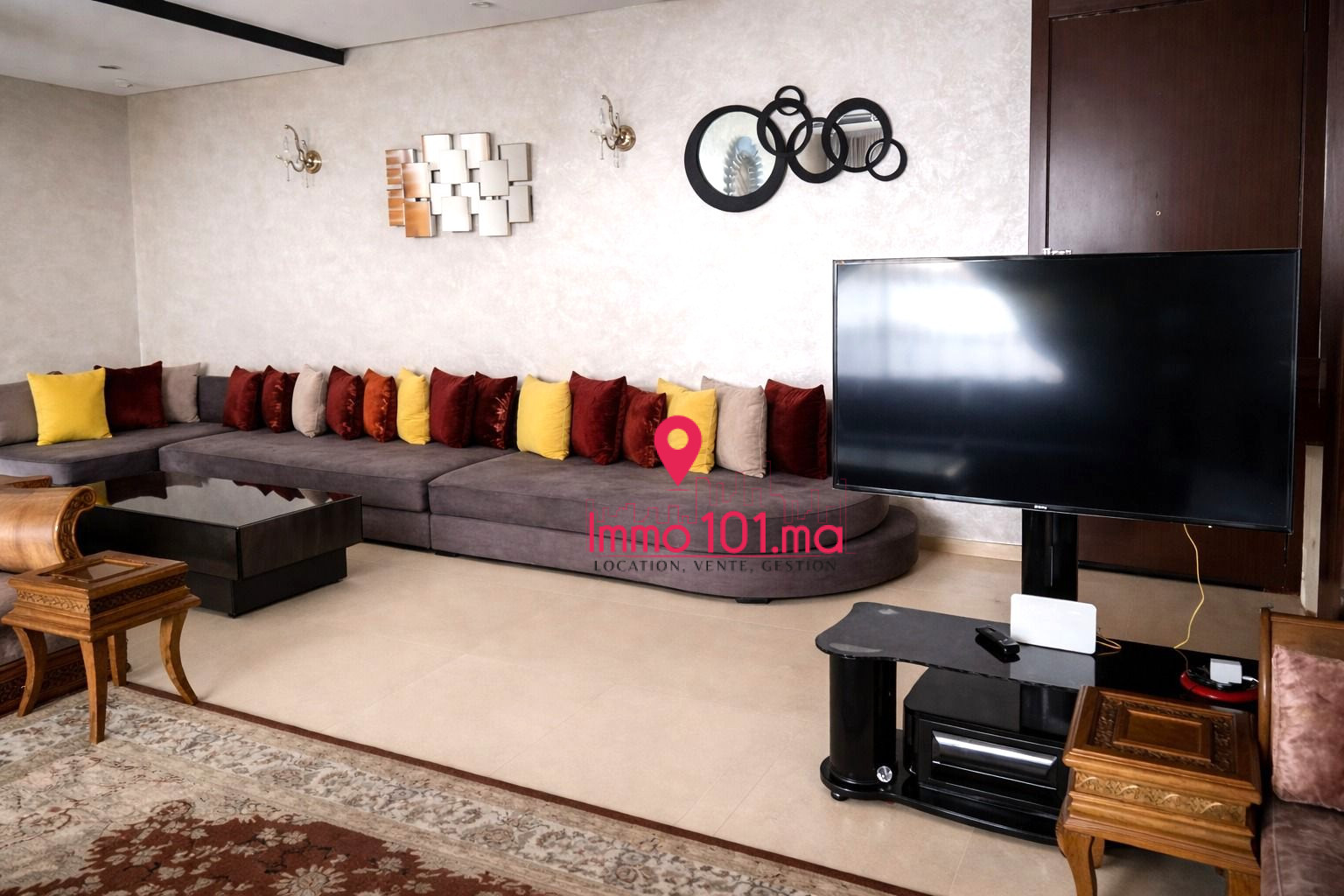 Location appartement meublé à Prestigia Hay Riad AGLAM2442
